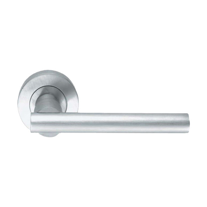 Eurospec - Lever on Rose - Satin Chrome - LRS3121SC - Choice Handles