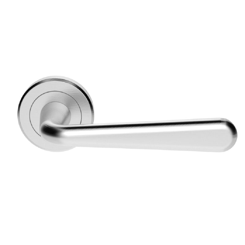 Eurospec - Lever on Rose - Satin Chrome - LRS3123SC - Choice Handles