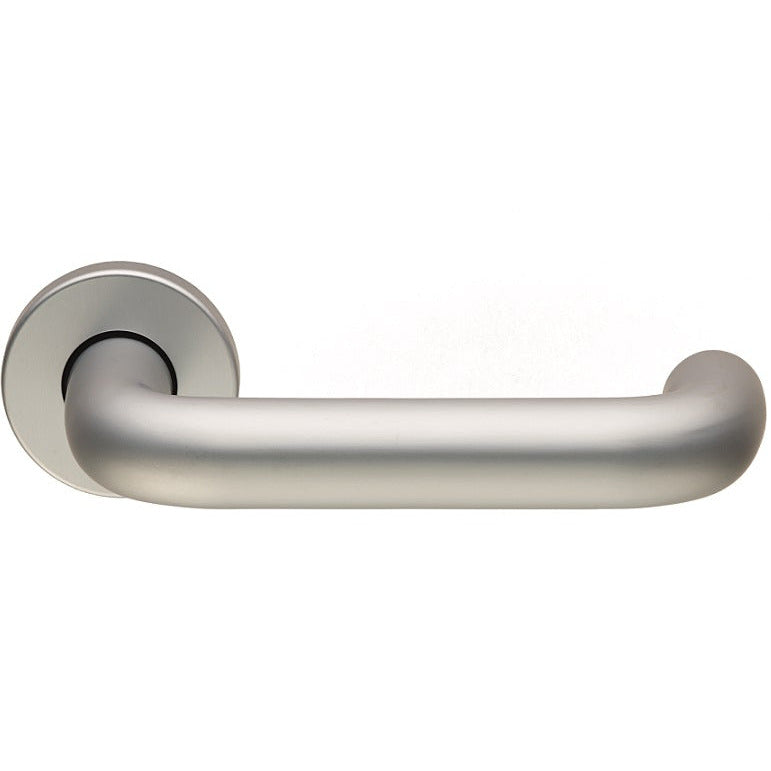 Eurospec - Safety Lever on Sprung Rose - Satin Anodised Aluminium - LRS4000SAA - Choice Handles