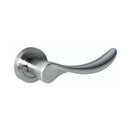 Atlantic - Mediterranean Malaga Lever on Round Rose - Satin Nickel - M27SN - Choice Handles