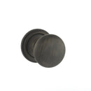 Atlantic Old English Harrogate Solid Brass Mushroom Mortice Knob on Concealed Fix Rose - Urban Bronze - OE58MMKUB - Choice Handles