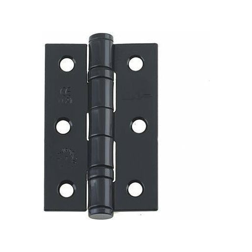 Frelan -  Steel Ball Bearing Hinge 3inch 76x50x2mm Grade 7 - Black - J8502BL - (Pair) - Choice Handles