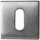 Frelan - Standard Profile Square Keyhole Escutcheon (52mm x 52mm x 7mm) -Satin Stainless Steel - JSS10 - Choice Handles