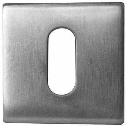 Frelan - Standard Profile Square Keyhole Escutcheon (52mm x 52mm x 7mm) -Satin Stainless Steel - JSS10 - Choice Handles