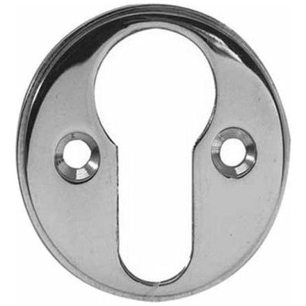 Frelan Hardware Euro Profile Escutcheon 40mm Diameter - Polished Chrome - JV603EPC - Choice Handles