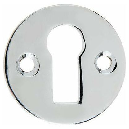 Frelan - Standard Profile Round Keyhole Escutcheon - Polished Chrome - JV41PC - Choice Handles