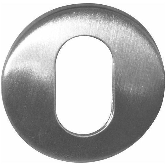 Frelan - Oval Profile Escutcheon 52mm x 8mm - Grade 201 , Satin Stainless Steel - JSS27 - Choice Handles