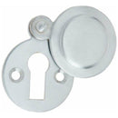 Frelan - Standard Profile Round Covered Keyhole Escutcheon - Satin Chrome - JV42SC - Choice Handles