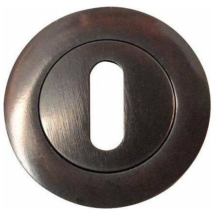Frelan - Standard Profile Keyhole Escutcheon - Dark Bronze - JV503DB - Choice Handles