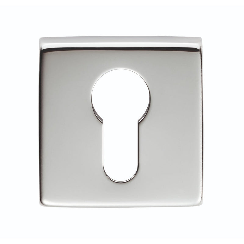 Manital - Square Euro Profile Escutcheon - Polished Chrome - QE001CP - Choice Handles