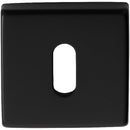 Manital - Square Standard Key Escutcheon - Black - QE003BLK - Choice Handles