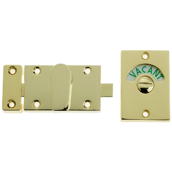 Frelan - Toilet Indicator Bolt - PVD Polished Brass - JV2662PVD - Choice Handles