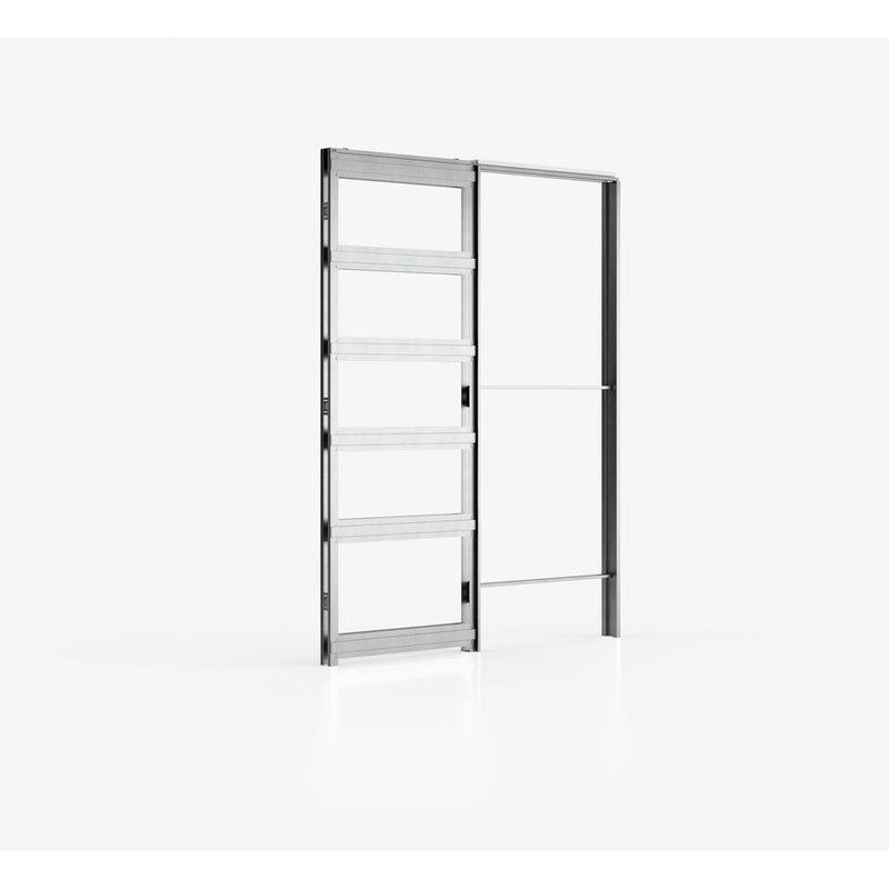 Ermetika EvoKit Single Pocket Door System 726x2040 Door 125mm WT - White - EEK2AWH - Choice Handles