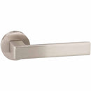 Atlantic - Forme Asti Designer Lever on Minimal Round Rose - Satin Nickel - FMR254SN - Choice Handles