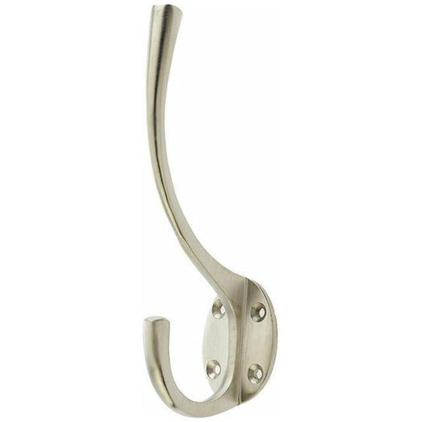 Frelan - Hat & Coat Hook -142mm x 64mm - Satin Nickel - JV60SN - Choice Handles