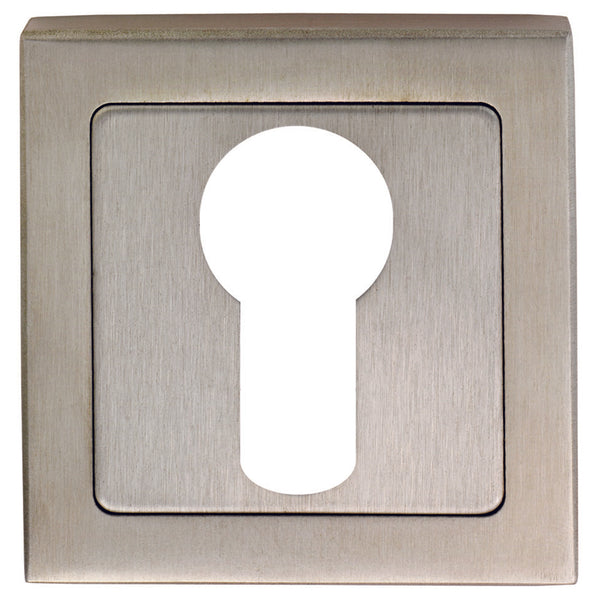 Eurospec - Square Escutcheons - Bright/Satin Stainless Steel - SSE1405SSS/DUO - Choice Handles