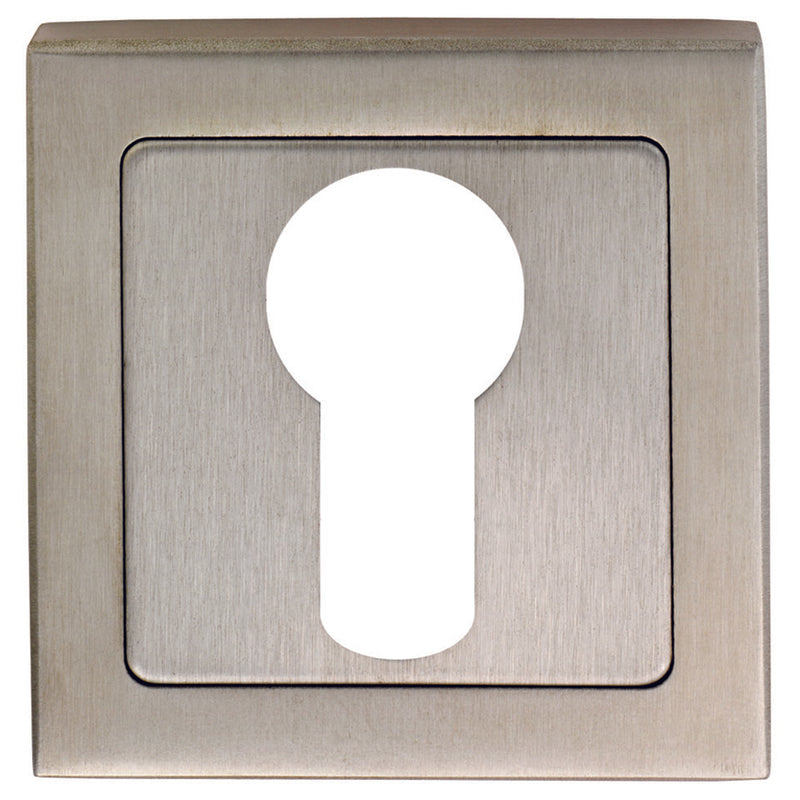 Eurospec - Square Escutcheons - Bright/Satin Stainless Steel - SSE1405SSS/DUO - Choice Handles