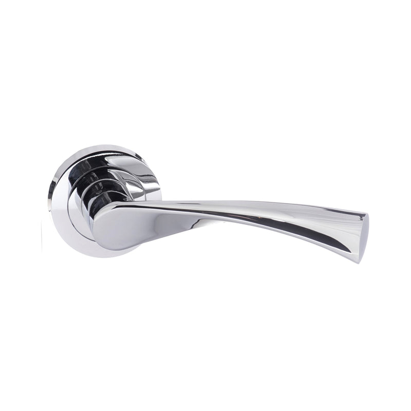 Atlantic - STATUS Colorado Lever on Round Rose - Polished Chrome - S34RPC - Choice Handles
