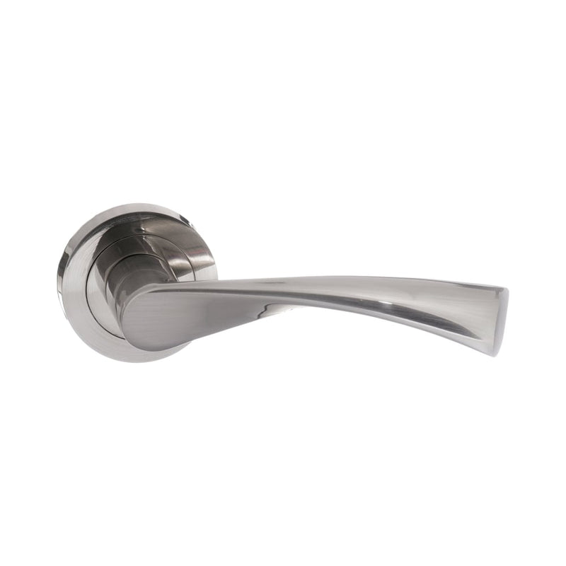 Atlantic - STATUS Colorado Lever on Round Rose - Satin Nickel - S34RSN - Choice Handles
