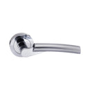 Atlantic - STATUS Florida Lever on Round Rose - Satin Chrome/Polished Chrome - S32RSCPC - Choice Handles
