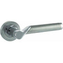 Atlantic - STATUS Hawaii Lever on Round Rose - Satin Chrome/Polished Chrome - S38RSCPC - Choice Handles