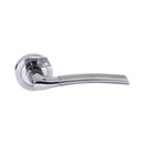 Atlantic - STATUS Indiana Lever on Round Rose - Satin Chrome/Polished Chrome - S33RSCPC - Choice Handles