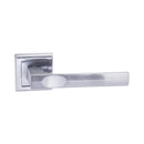 Atlantic - STATUS Kansas Lever on Square Rose - Satin Chrome - S24SSC - Choice Handles