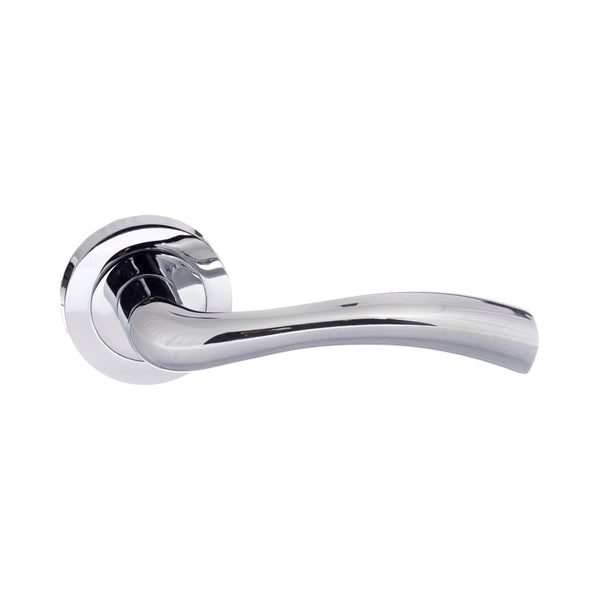 Atlantic - STATUS Texas Lever on Round Rose - Polished Chrome - S35RPC - Choice Handles