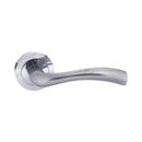 Atlantic - STATUS Texas Lever on Round Rose - Satin Chrome - S35RSC - Choice Handles
