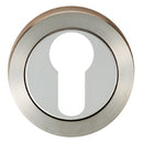 Eurospec - Steelworx SWL Escutcheon - Bright/Satin Stainless Steel - SWL102DUO - Choice Handles