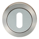 Eurospec - Steelworx SWL Escutcheon - Bright/Satin Stainless Steel - SWL103DUO - Choice Handles