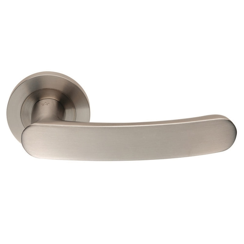 Eurospec - Steelworx SWL Berlino Lever on Rose - Satin Stainless Steel - SWL1132SSS - Choice Handles