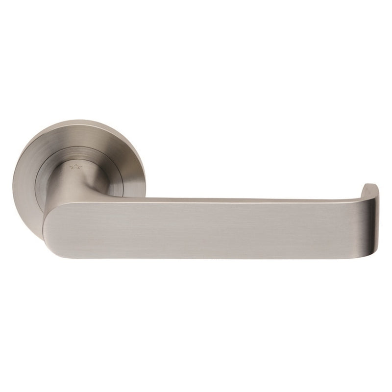 Eurospec - Steelworx SWL Zurigo Lever on Rose - Satin Stainless Steel - SWL1133SSS - Choice Handles