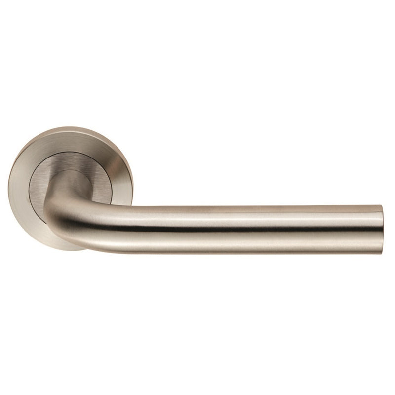 Eurospec - Steelworx SWL Spira Lever on Rosespace Satin Stainless Steel - SWL1191SSS - Choice Handles