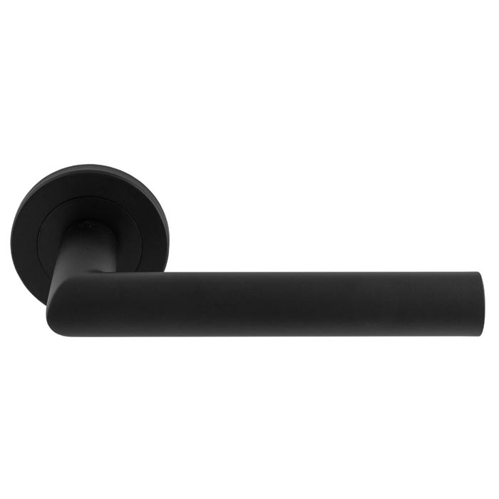 Eurospec - Steelworx SWL Treviri Lever on Rose - Matt Black - SWL1192MB - Choice Handles