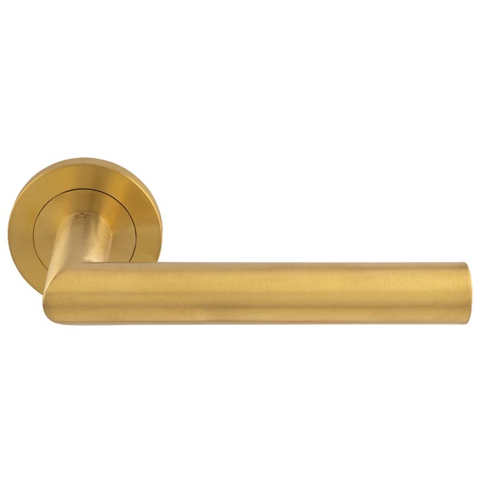 Eurospec - Steelworx SWL Treviri Lever on Rose - Satin PVD - SWL1192SPVD - Choice Handles