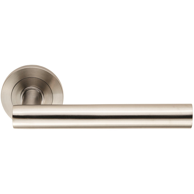 Eurospec - Steelworx SWL Philadelphia Lever on Rose - Satin Stainless Steel - SWL1194SSS - Choice Handles