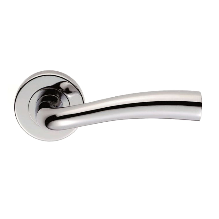 Serozzetta - Cinco Lever on Round Rose - Polished Chrome - SZC050CP - Choice Handles