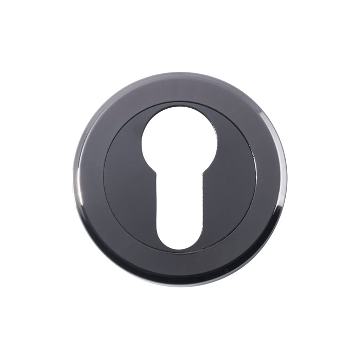 Serozzetta - Serozzetta Euro Profile Escutcheon - Black Nickel - SZM001BN - Choice Handles