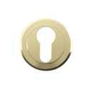Serozzetta - Serozzetta Euro Profile Escutcheon - Polished Brass - SZM001PVD - Choice Handles