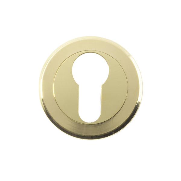 Serozzetta - Serozzetta Euro Profile Escutcheon - Polished Brass - SZM001PVD - Choice Handles