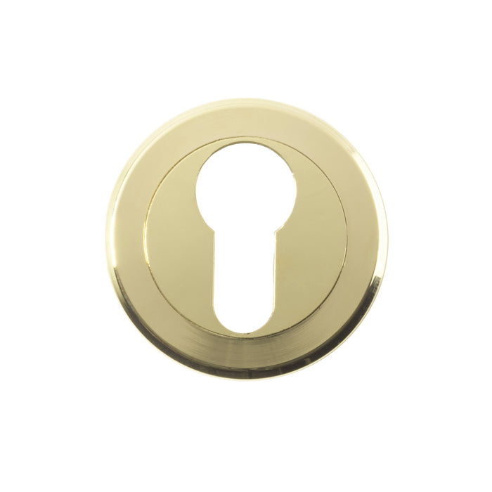 Serozzetta - Serozzetta Euro Profile Escutcheon - Polished Brass - SZM001PVD - Choice Handles