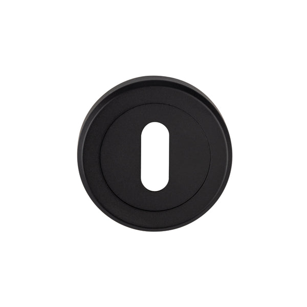 Serozzetta - Serozzetta Standard Profile Escutcheon  - Matt Black - SZM003MB - Choice Handles
