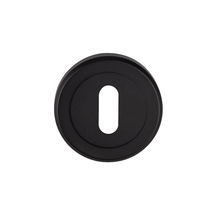 Serozzetta - Serozzetta Standard Profile Escutcheon  - Matt Black - SZM003MB - Choice Handles