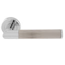 Serozzetta - Trend Lines Lever On Rose - Polished Chrome / Satin Nickel - SZM170CPSN - Choice Handles