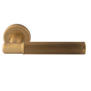 Serozzetta - Image Lines Lever on Rose - Antique Brass - SZM270AB - Choice Handles