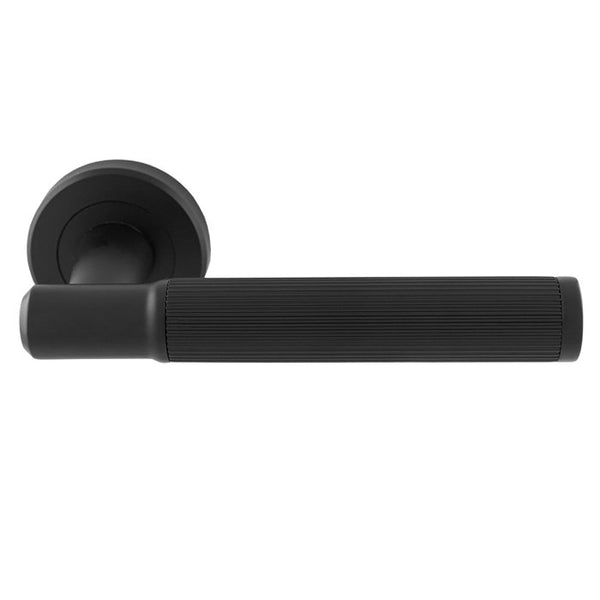 Serozzetta - Image Lines Lever on Rose - Matt Black - SZM270MB - Choice Handles
