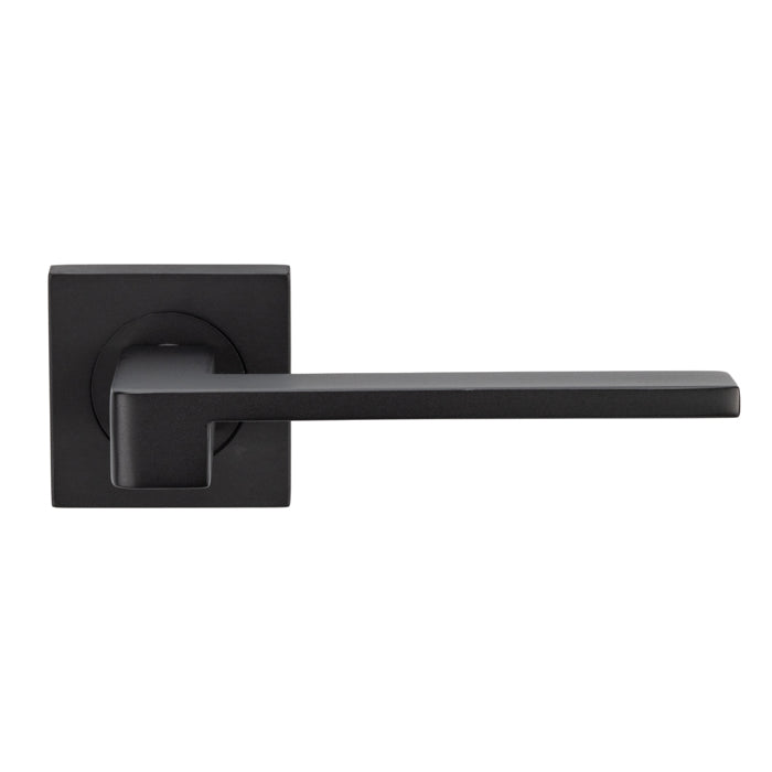 Serozzetta - Equi Lever on Square Rose - Matt Black - SZM370MB - Choice Handles