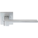 Serozzetta - Equi Lever on Square Rose - Satin Chrome - SZM370SC - Choice Handles