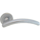 Serozzetta - Design Lever on Round Rose - Satin Chrome - SZM380SC - Choice Handles